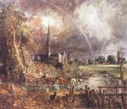 John Constable Salisbury Cathedral from the Meadows Spain oil painting artist